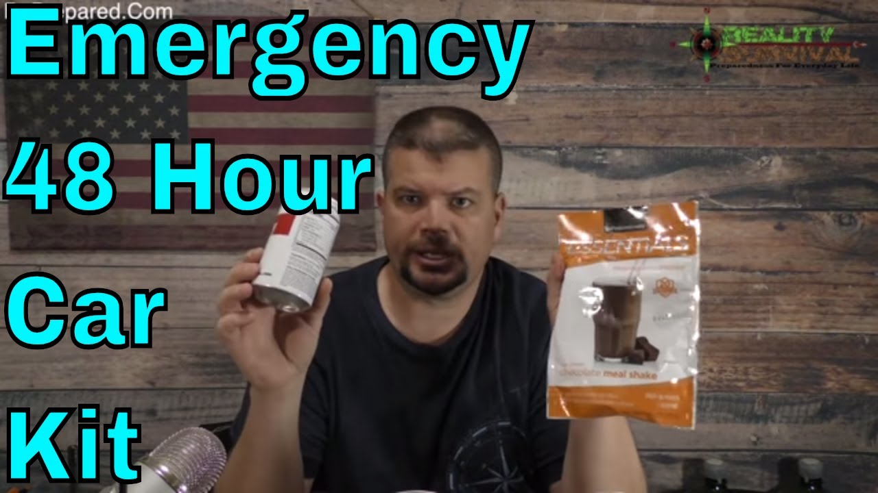 Emergency Car Kit For Teenage Kids or Spouse - Emergency Essentials 48 Hour Kit