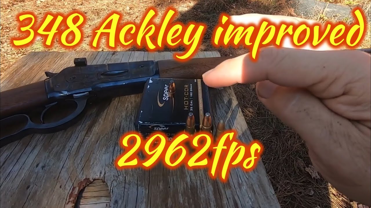348 Ackley improved, with the speer 180 gr 35 cal
