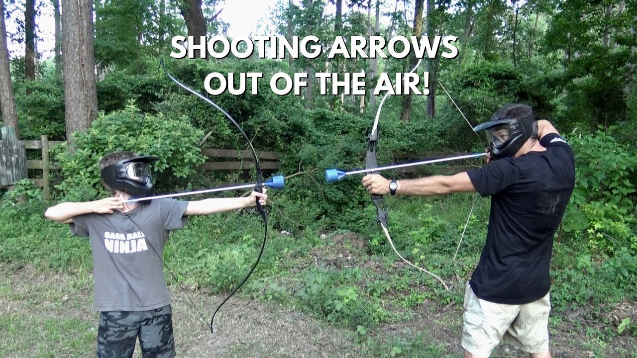 Shooting Arrows Out of the Air!    #camplife