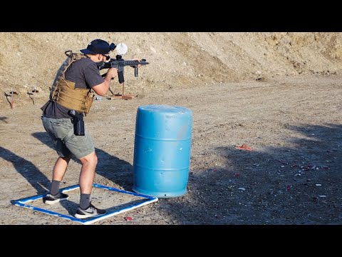 Improvised Gun Shooting Drills as a Beginner | Glock 19 - SIg Sauer p320 - Daniel Defense
