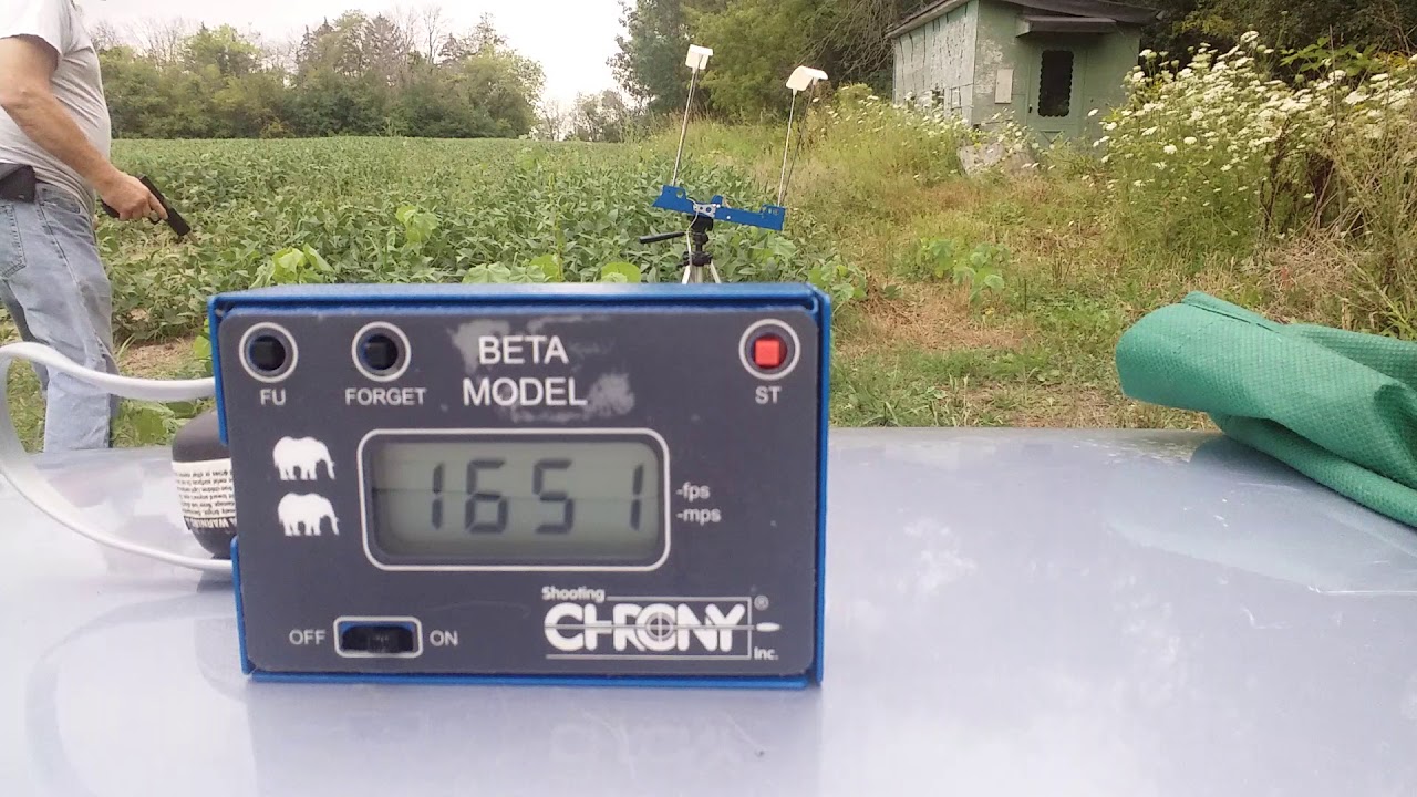 460 Rowland, 150 gr. DRT/JHP velocity test. Bad chronograph day.