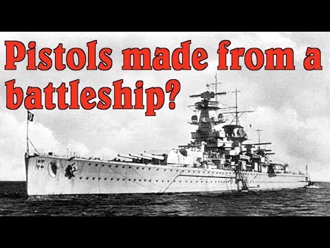 Ballester-Molina Pistols from German Pocket Battleship Armor?