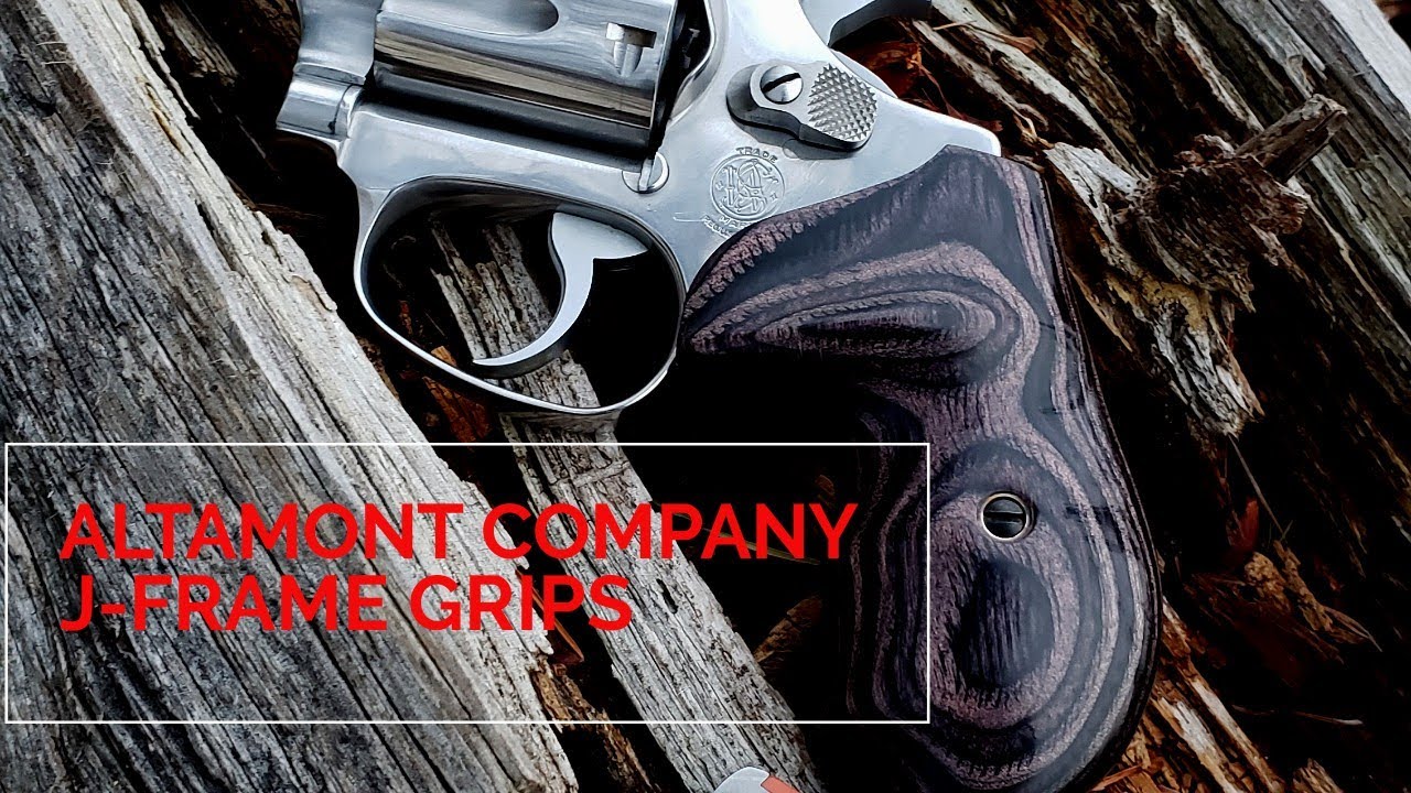 Altamont Grips For J-Frame Smith & Wesson: Bateleur Silverblack