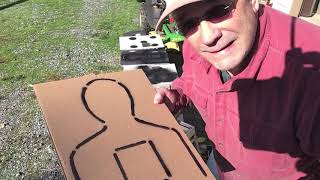 MAKING TARGETS . . . Recycle that cardboard!