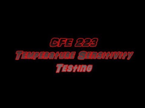 Testing CFE223 Temperature Sensitivity