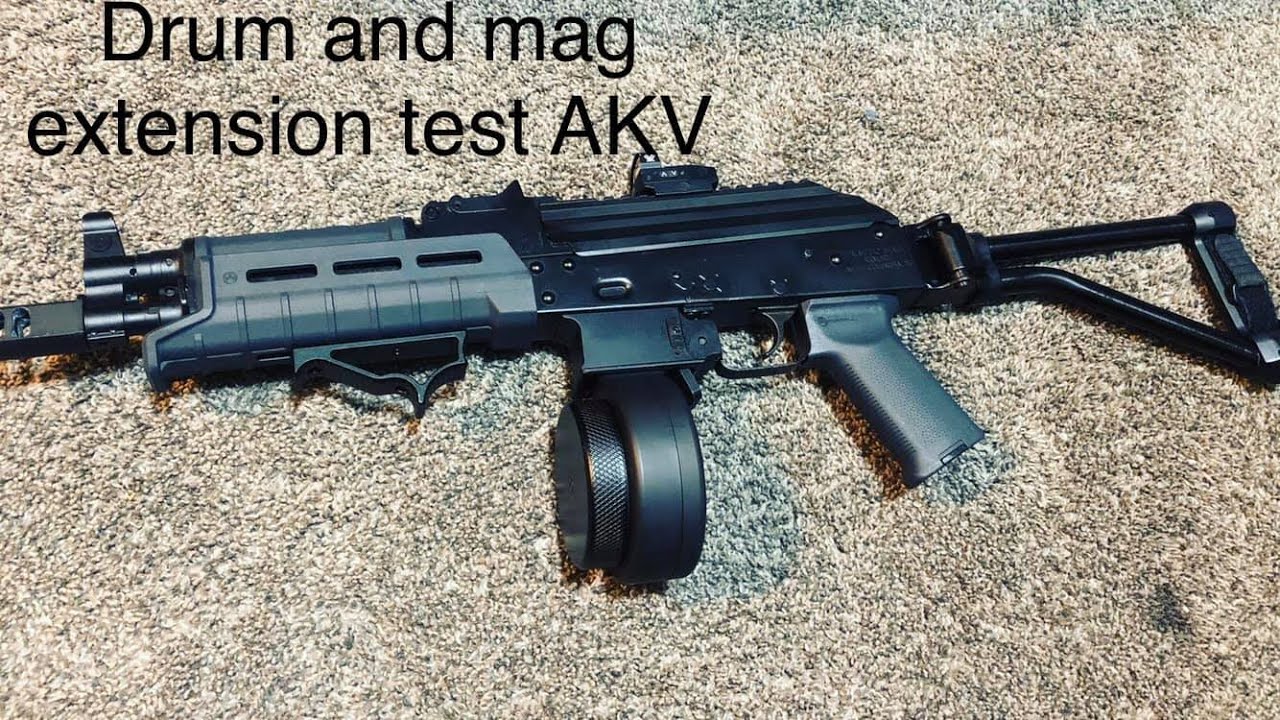 PSA AKV drum and mag extension test