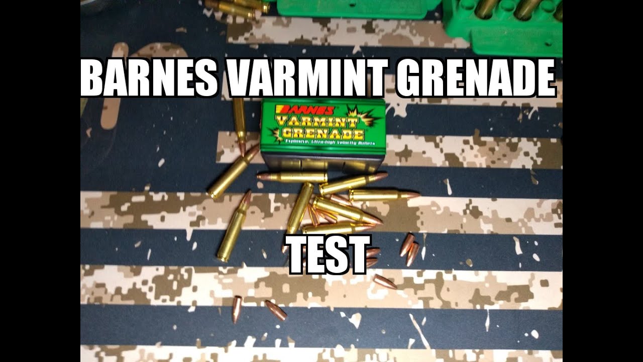 Barnes Varmint Grenade Test