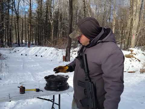 AK-47 Steel Rim Penetration at 200 yards with Wolf Ammo - 5.5