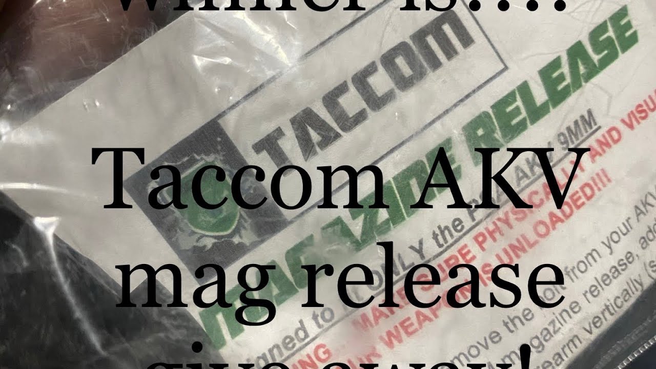 Taccom AKV mag release winner results!