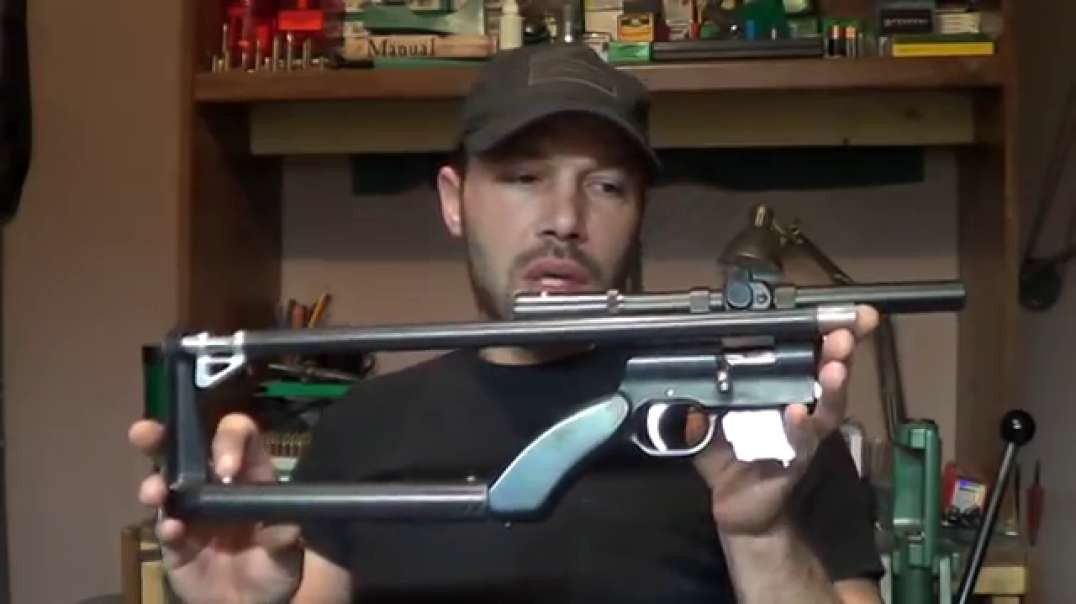 Homemade gun_ Featherweight Bolt Action Takedown .22 Pack Rifle