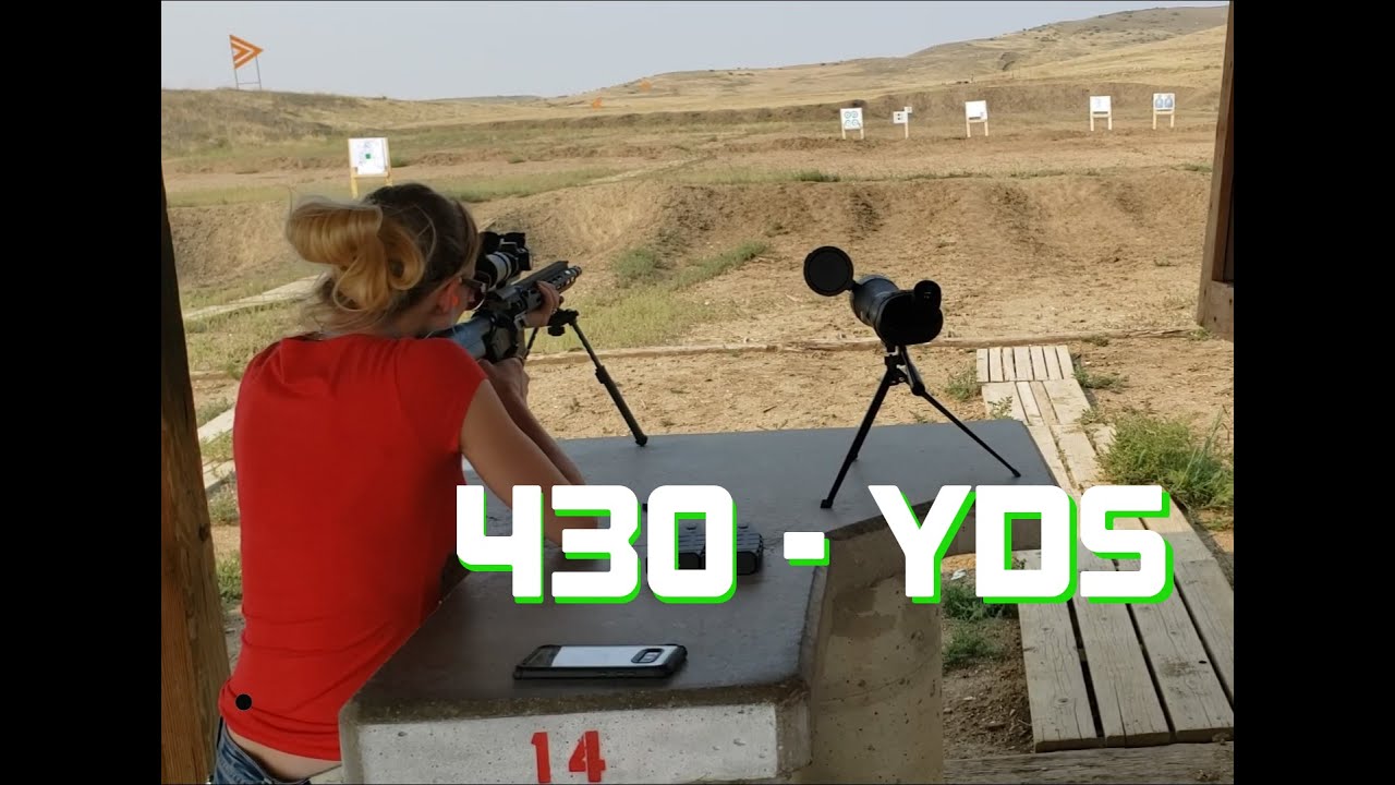 Shooting her first build long range! (For us) 430yd shot. Slow mo, and 4k.