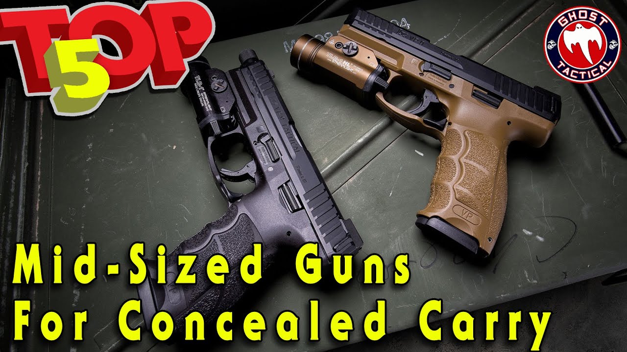 Top 5 Mid-Sized Guns For Concealed Carry