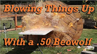 Blowing stuff up with a .50 Beowolf