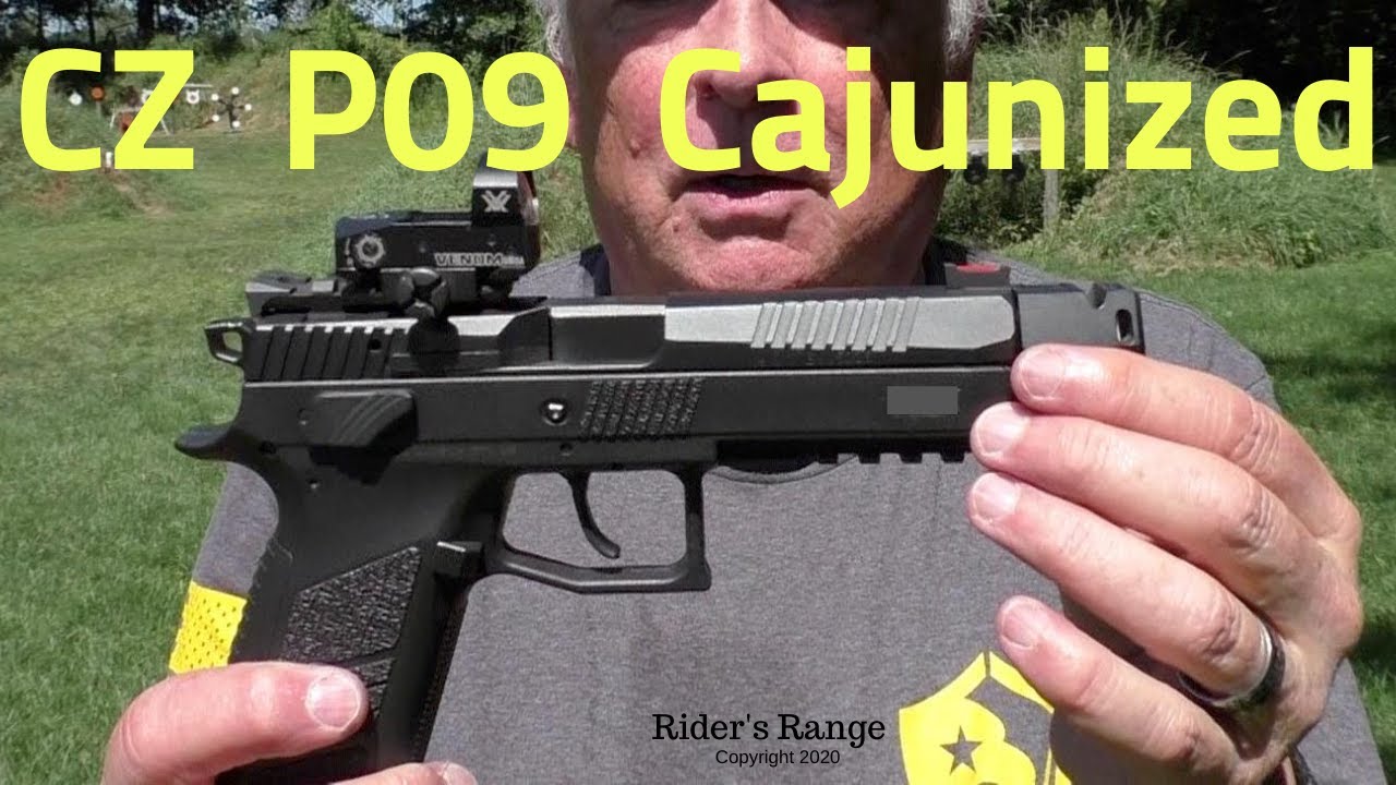 CZ P09 with Cajun Gun Works Treatment and a Vortex Venom red-dot.