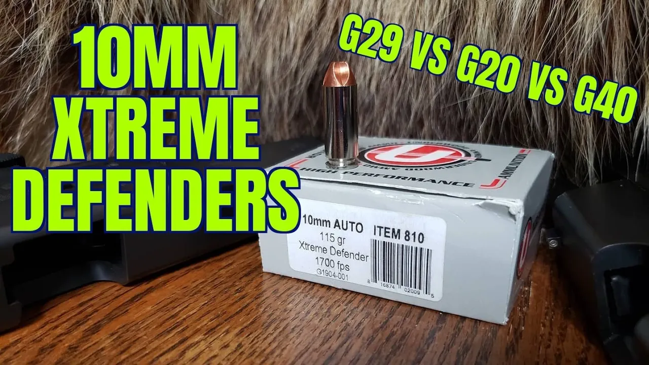 10mm Xtreme Defenders Glock 29 vs 20 vs 40