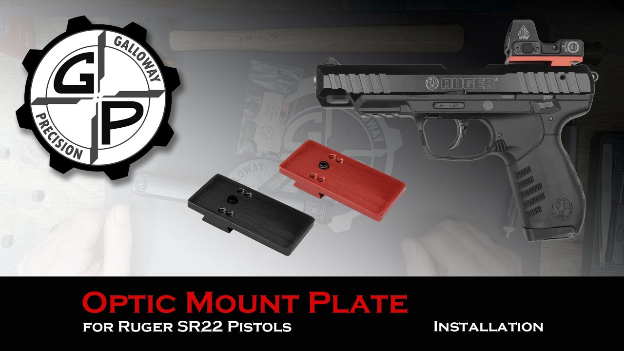 Optic Mount Plate Installation for Ruger SR22 Pistols - Galloway Precision